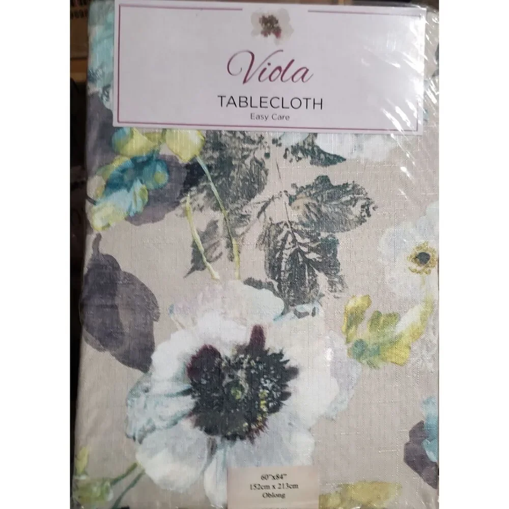 1 Fabric Printed Tablecloth,52